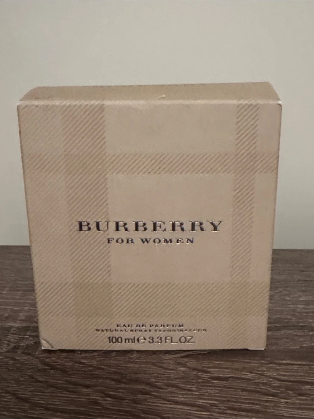 Burberry Beige Plaid Women's Fragrance Box